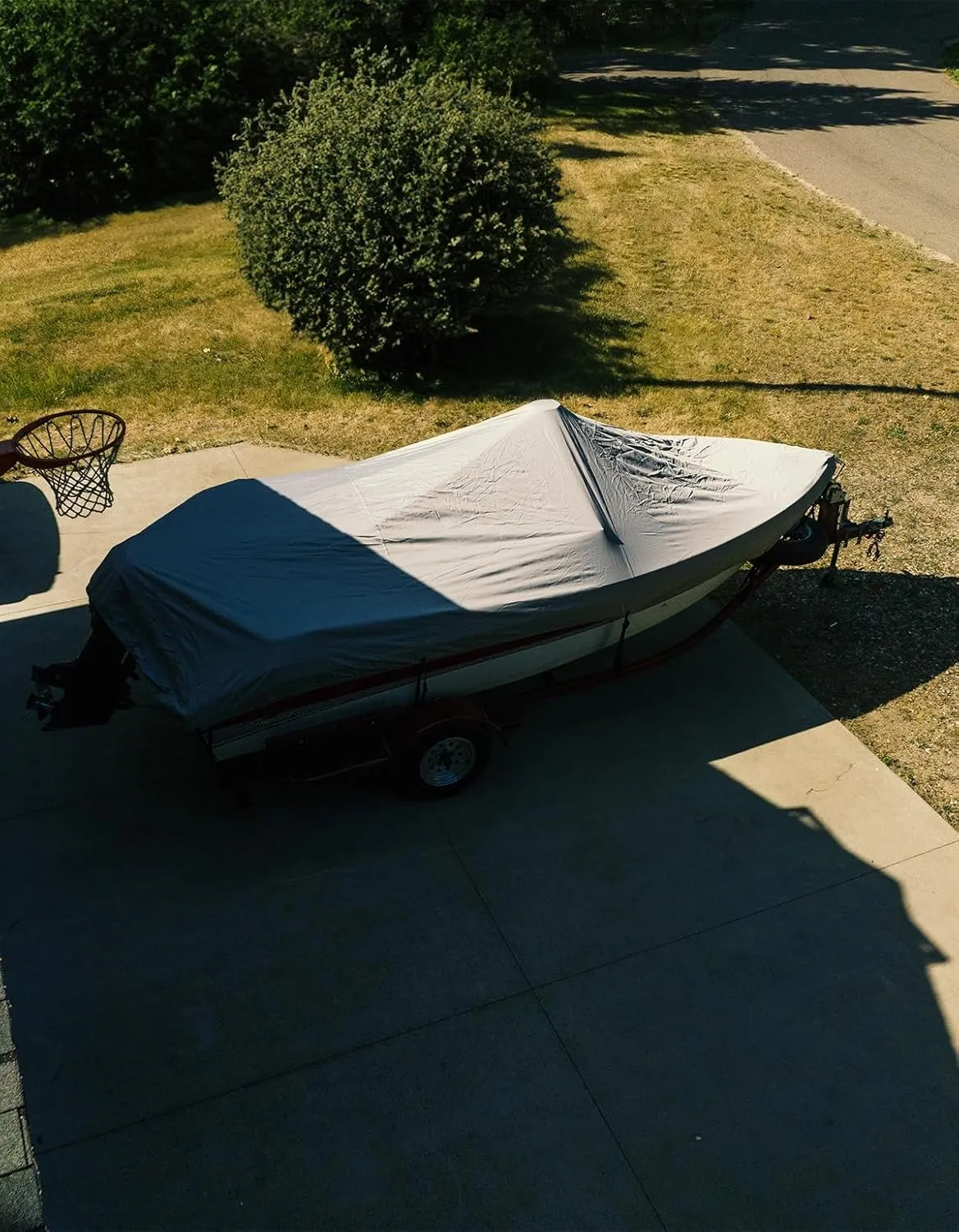 KEMIMOTO Boat Cover Support Poles,Height Adjustable Telescoping Support System with Webbing Straps and Weight Bag
