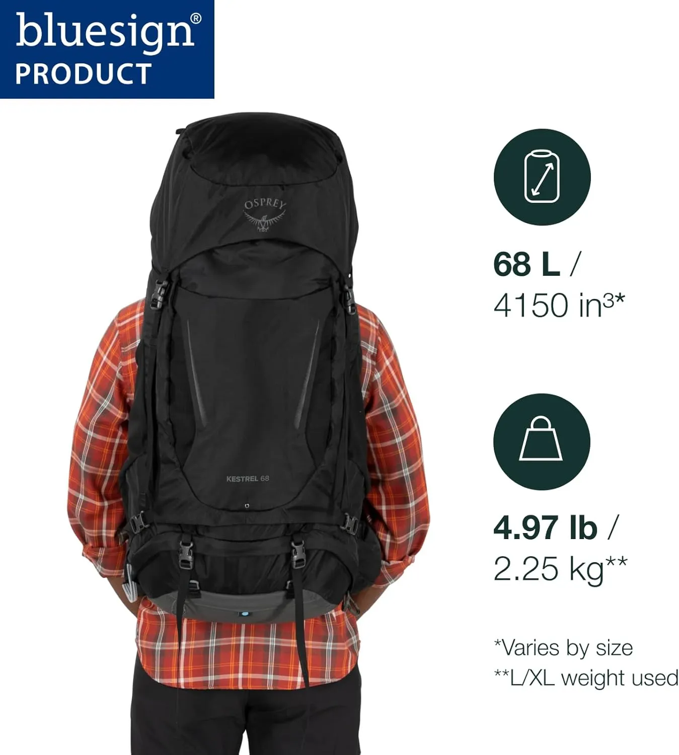 Kestrel 68L Men's Backpacking Backpack