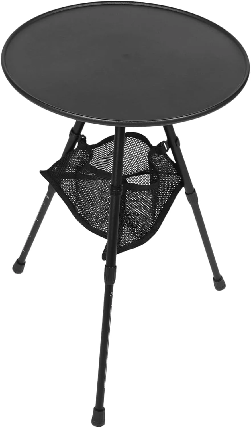 KESYOO Camp Table Folding Camping Portable Picnic Table Foldable Camping Table Adjustable Legs Camping Bin Camping Gadgets Camping Supplies Outdoor Camper Gear Black Aluminum Alloy