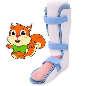 Kids AFO Drop Foot Brace for Children Toddler Ankle Foot Orthosis Pediatric AFO Night Splint Walking with Shoes or Sleeping (Large-Right)
