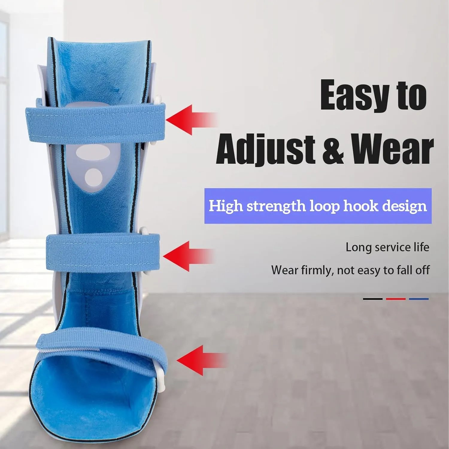 Kids AFO Drop Foot Brace for Children Toddler Ankle Foot Orthosis Pediatric AFO Night Splint Walking with Shoes or Sleeping (Large-Right)