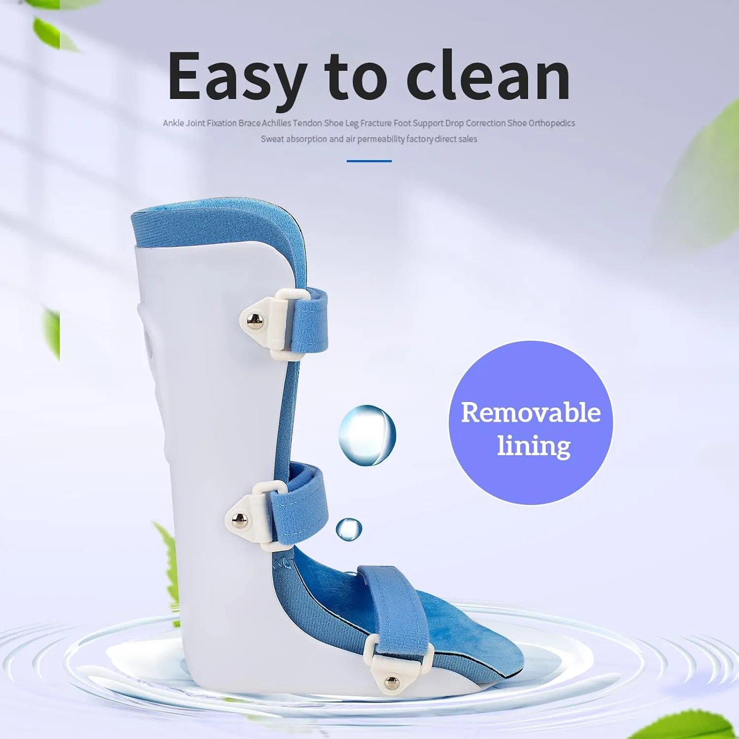 Kids AFO Drop Foot Brace for Children Toddler Ankle Foot Orthosis Pediatric AFO Night Splint Walking with Shoes or Sleeping (Large-Right)
