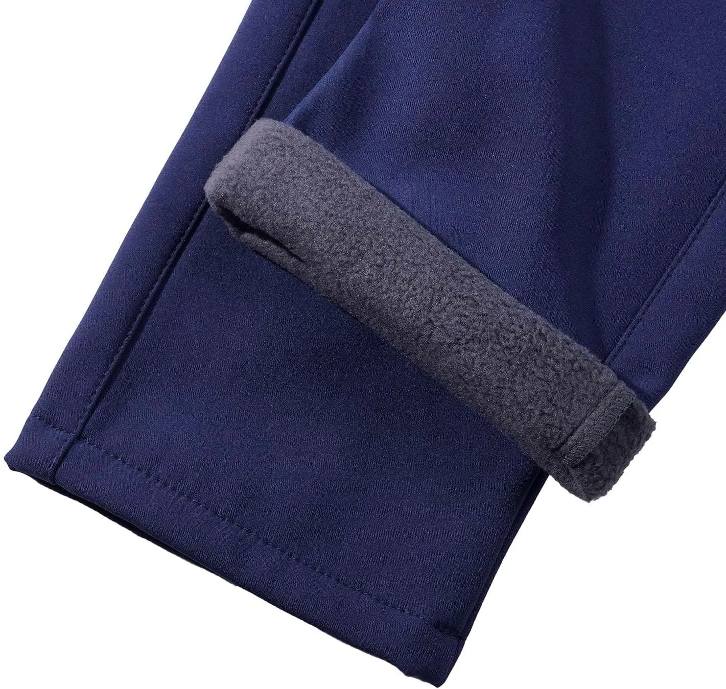 Kids Softshell Trousers Fleece Lined Outdoor Hiking Trekking Pants Skiing Snow Winter Pants Boys Girls