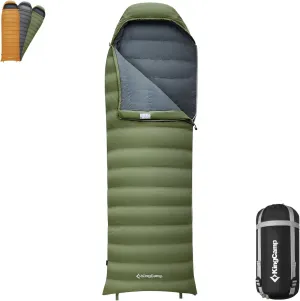 KingCamp Sleeping-Bags Down Sleeping Bag for Adults, Recycled 700 FP Cold Weather 3-4 Season Sleeping Bag