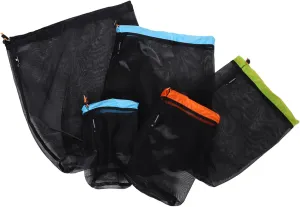 Kisangel Camping Must-Have: 1 Set of Mesh Sleeping Bag Storage Sack Drawstring Bag for Outdoor Gear Travel Hiking Reusable