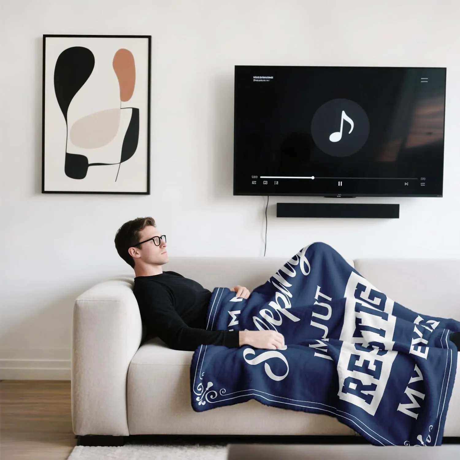 kituzol Birthday Gifts for Men, Dad Gifts for Father's Day, Anniversary Retirement Gifts for Men Grandpa, Dad Husband Blanket, I'm Not Sleeping, I'm Just Resting My Eyes Blanket 50" X60"
