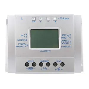 L60  12V/24V 60A Solar Controller Power Voltage Current LCD Display Solar Charge Controller