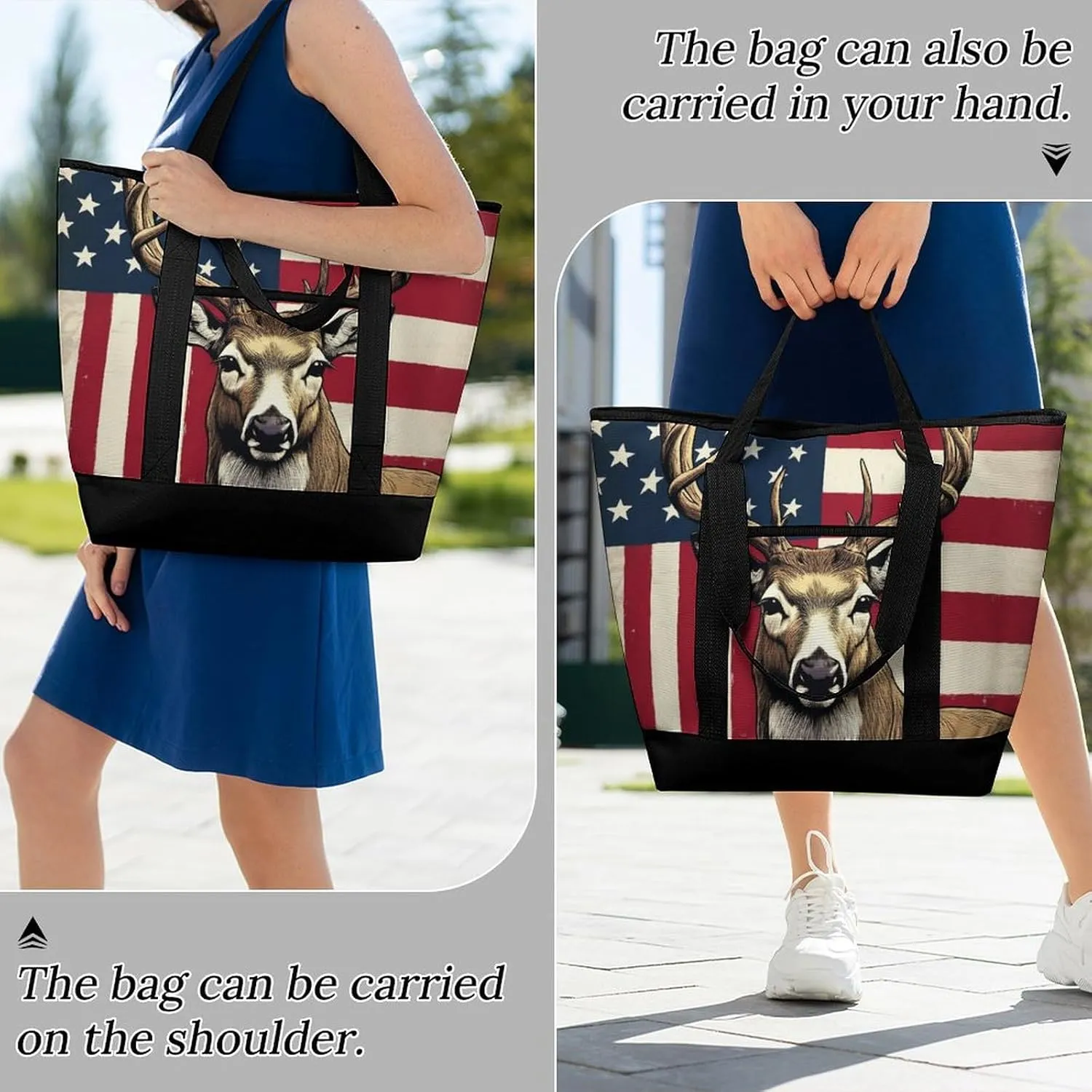 Large Thermal Shopping Tote Bag Travel Friendly Fashion Handbag Commuter Bag