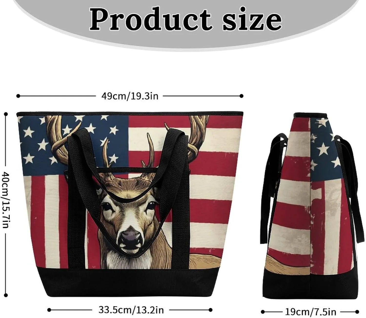 Large Thermal Shopping Tote Bag Travel Friendly Fashion Handbag Commuter Bag