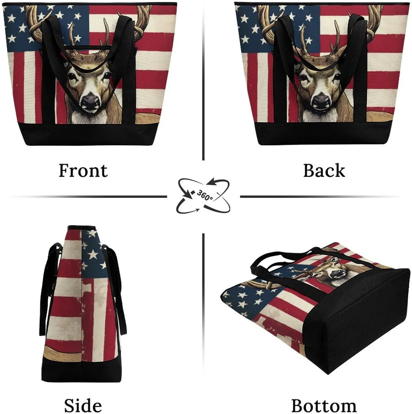 Large Thermal Shopping Tote Bag Travel Friendly Fashion Handbag Commuter Bag
