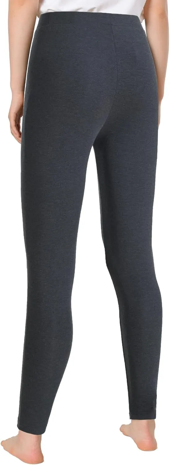 Latuza Women's Petite Thermal Leggings Petite Length Base Layer Bottoms