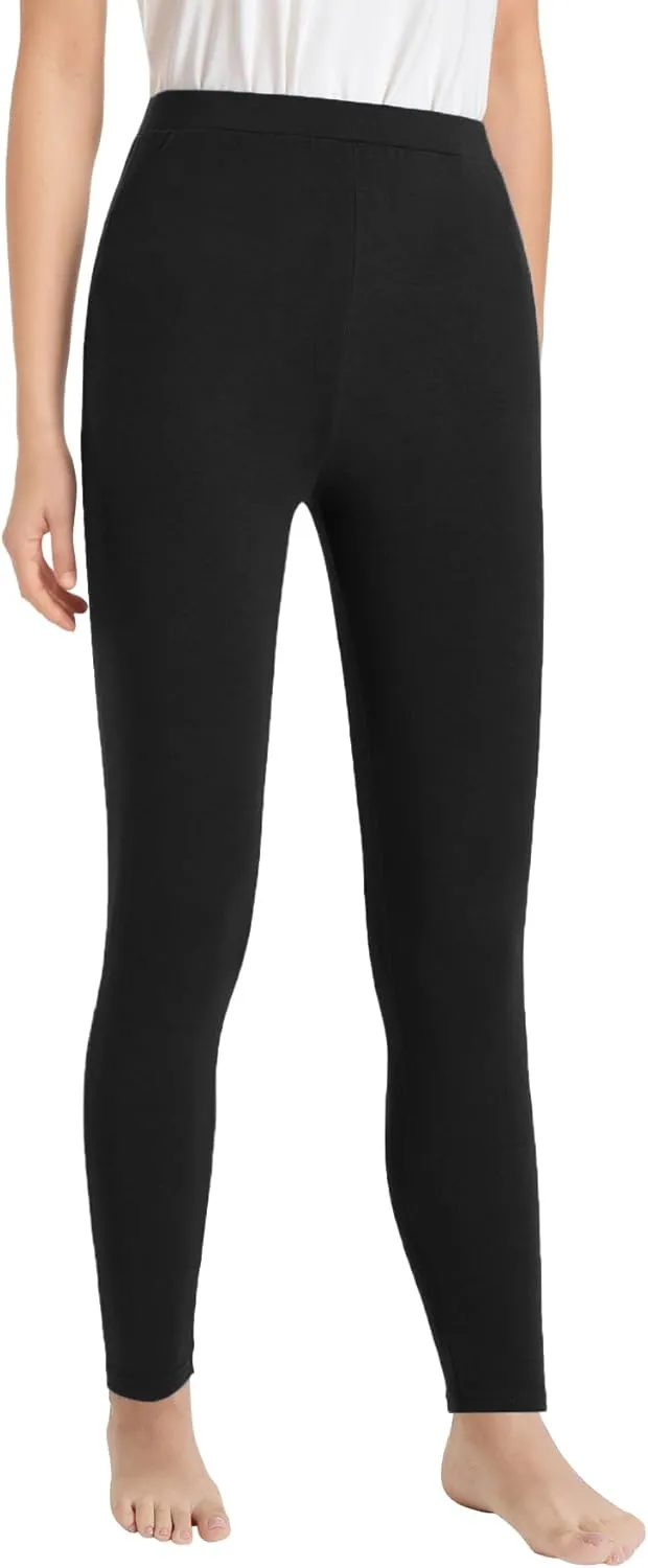 Latuza Women's Petite Thermal Leggings Petite Length Base Layer Bottoms