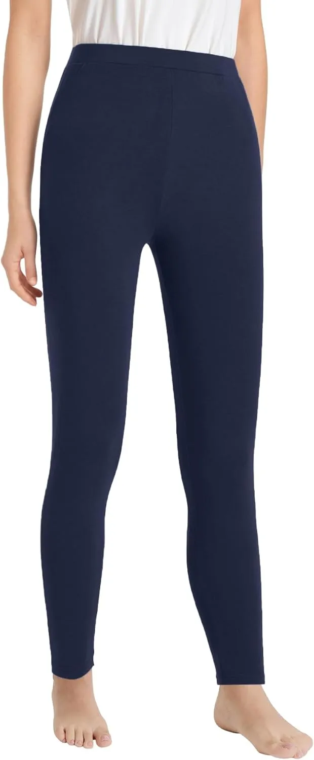 Latuza Women's Petite Thermal Leggings Petite Length Base Layer Bottoms