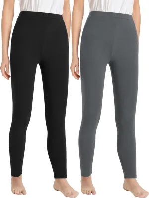 Latuza Women's Petite Thermal Leggings Petite Length Base Layer Bottoms