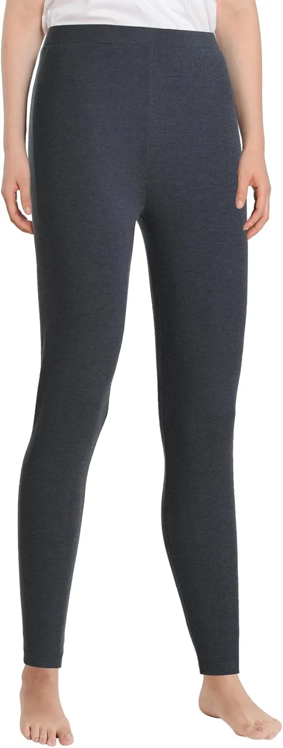 Latuza Women's Petite Thermal Leggings Petite Length Base Layer Bottoms