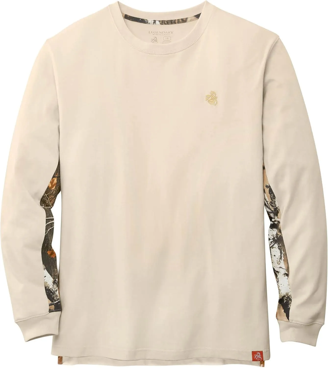 Legendary Whitetails Men's Backcountry Long Sleeve Camo T-shirt - Casual Crewneck Pullover Regular Fit