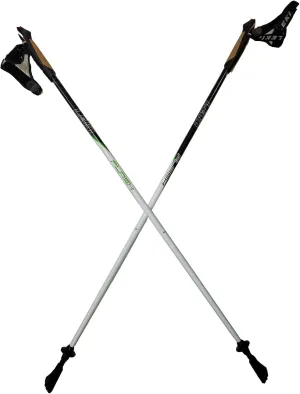 LEKI Nordic Walking Flash Carbon White/Black/Green 115cm