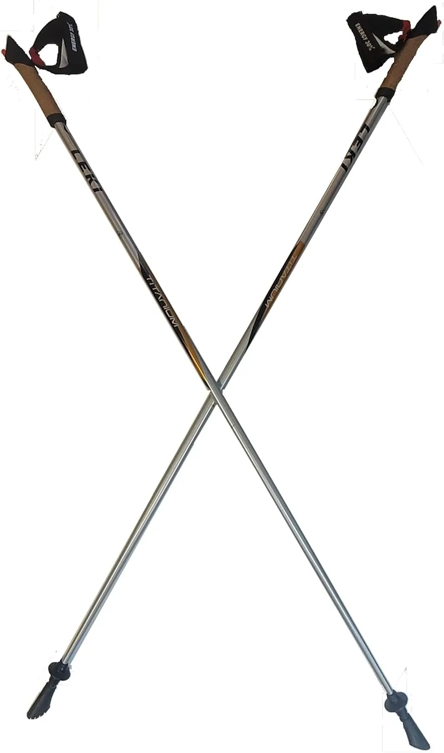 LEKI Nordic Walking Titanium AirFOIL Walking Pole 115cm
