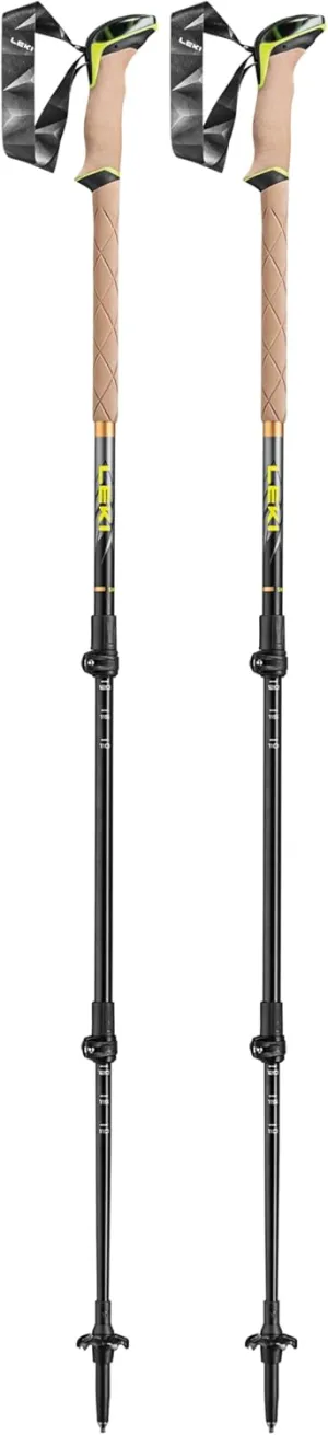 LEKI Sherpa Aluminum Adjustable Lightweight Ski Poles for Backcountry Skiing & Snowboarding
