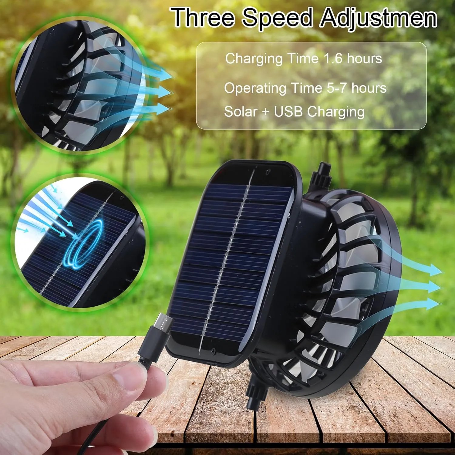 Leotruny Hat with Solar Fan Men: Summer UV Protection Fishing Hat