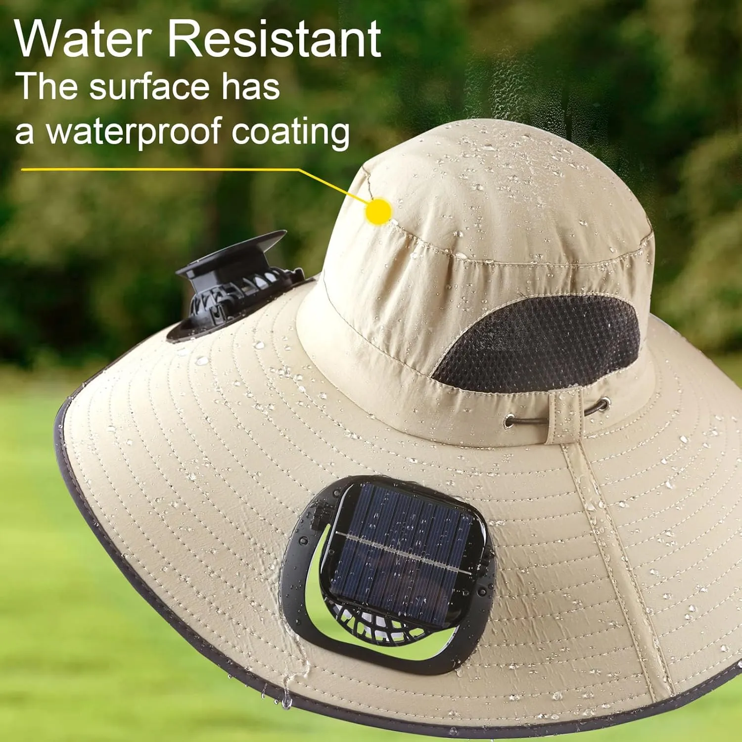 Leotruny Hat with Solar Fan Men: Summer UV Protection Fishing Hat