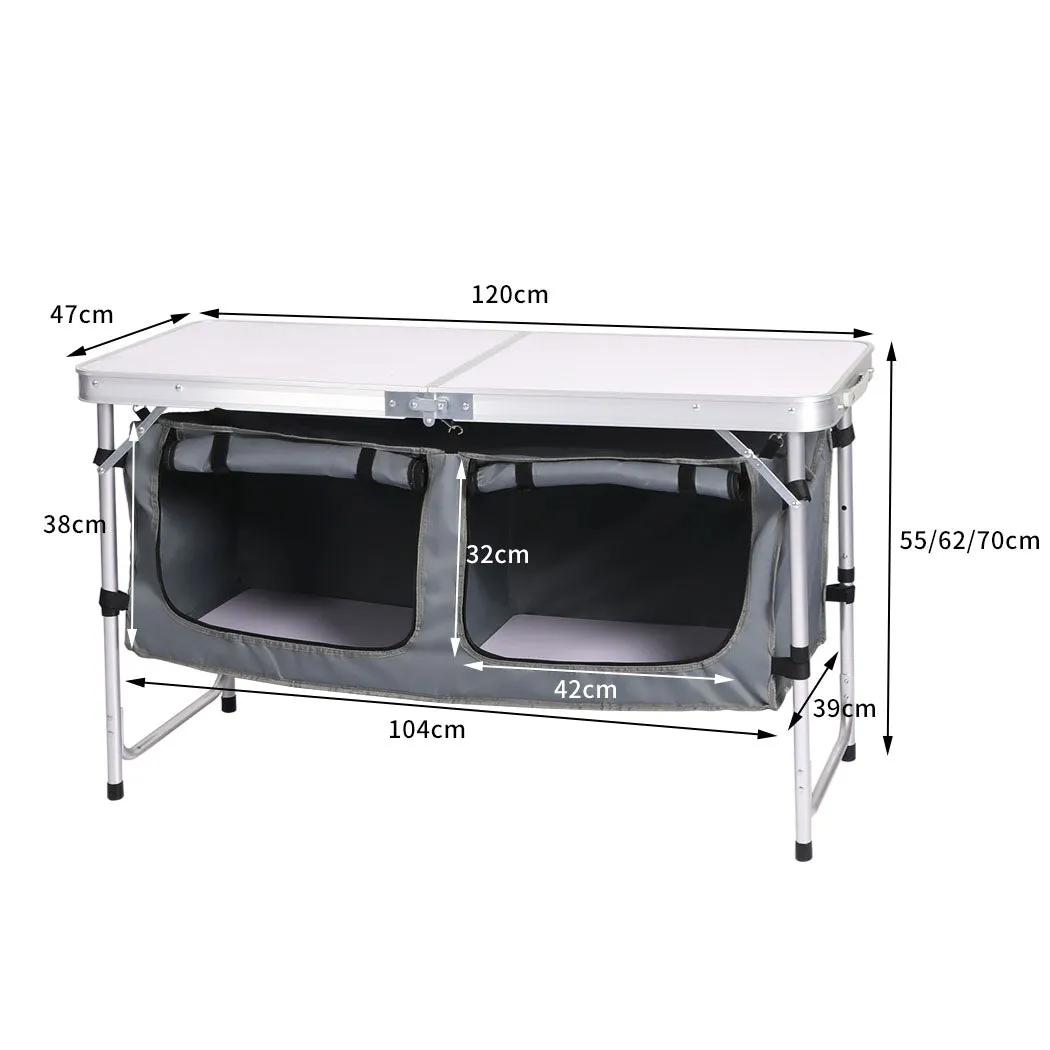 Levede Folding Camping Table Aluminium