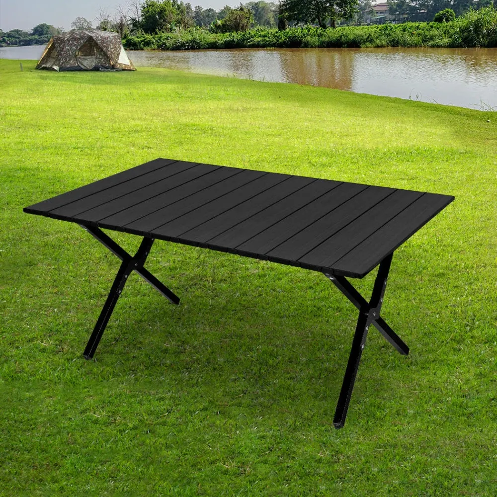 Levede Folding Camping Table Portable Picnic Outdoor Egg Roll Foldable BBQ Desk