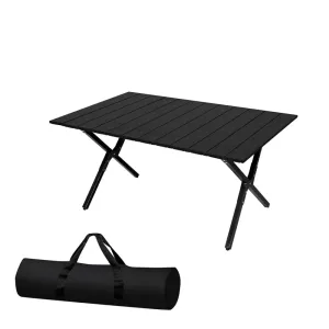 Levede Folding Camping Table Portable Picnic Outdoor Egg Roll Foldable BBQ Desk