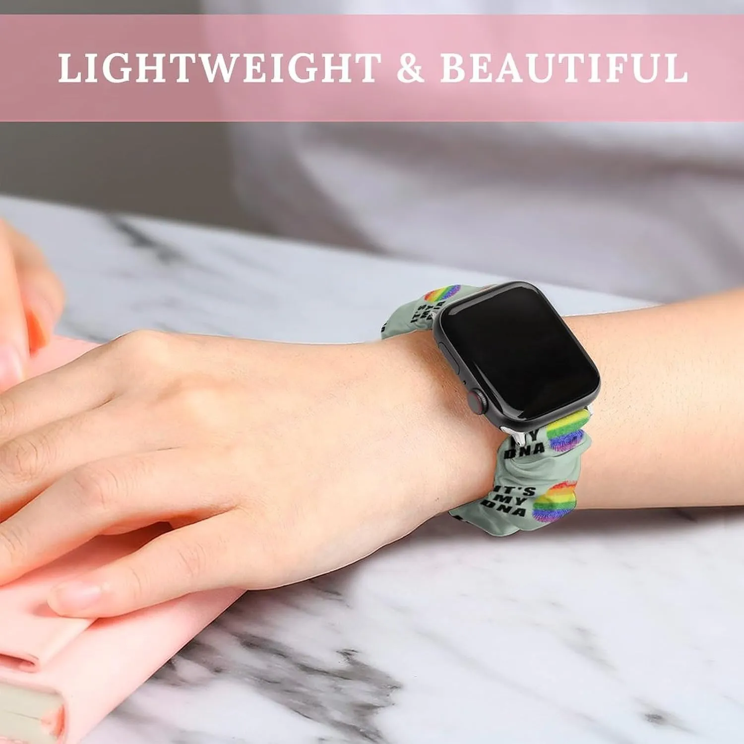Lgbt It'S My DNA Fashion Watch Strap Scrunchies Wristbands Compatible With IWatch Series