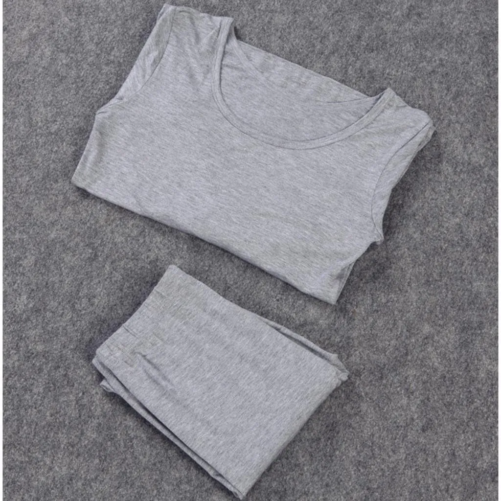 Liang Rou Women's Crewneck Long Johns Ultra Thin Modal Thermal Underwear Top & Bottom Set