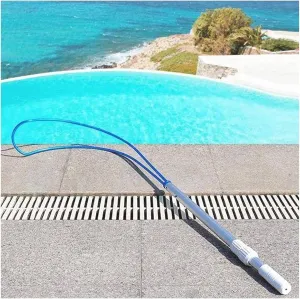 Lifesaving Pool Rescue Hook - Adjustable Telescopic Emergency Pole for Drowning Swimmers, Lightweight Lifesaving Equipment for Swimming Pools, Essential Safety Gear (1m/3ft)