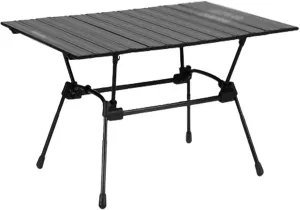 Liftable Camping Table Aluminum Folding Camping Table Low Picnic Table Portable Roll-Up Desktop with Storage Bag Outdoor