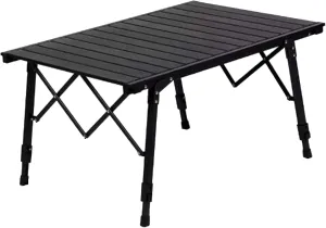 Liftable Camping Table Aluminum Folding Camping Table Roll Up Tables for Camping with Storage Bag Outdoor Portable Design