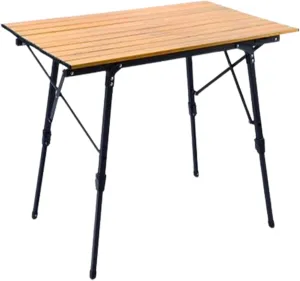 Lifting Camping Table Folding Tables for Camping Aluminum Roll-up Table Adjustable Table Legs for Indoor & Outdoor Party