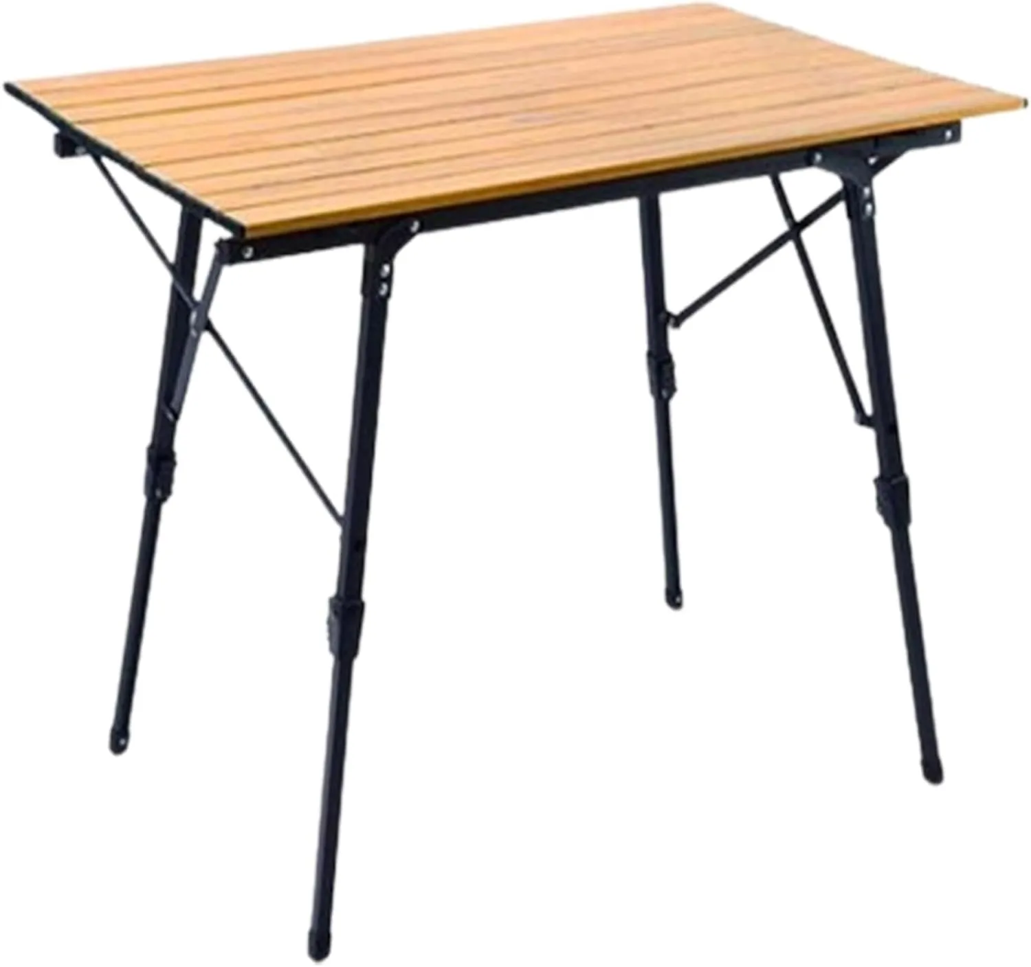 Lifting Camping Table Folding Tables for Camping Aluminum Roll-up Table Adjustable Table Legs for Indoor & Outdoor Party