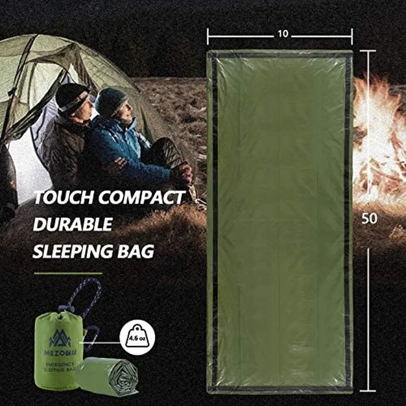 Lightweight Emergency Outdoor Keep Hiking Other Hurricanes Warm and Survival Sack Use Gear Bag Disasters Camping Blanket after Survival for as Earthquakes, Wide array Sleeping Limited-stock deal Emergency Bivy