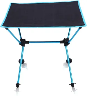 Lightweight Folding Camping Table, Roll Up Portable Picnic Table with Carrying Bag Garden Patio BBQ Party Table,Blue