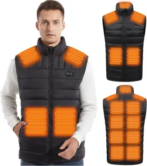 Lightweight Heated Vest for Men, Outdoor Hiking Walking, Battery Not Included