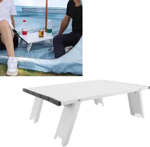 Lightweight Portable Mini Folding Beach Table Maximum Support 15 Kg Aluminum Table Compact Camping Folding Table for Picnic Camping Outdoor Hiking