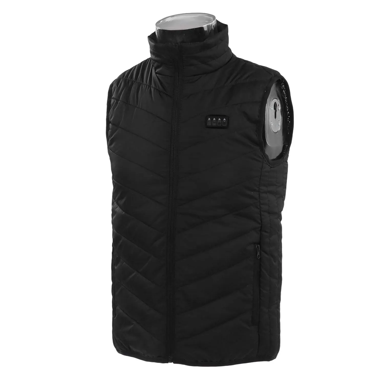 Lightweight Warming Jacket 17 Area Electric Heating Vest Intelligent Constant Temperature 4 Switch 3 Gear Smart Heated Vest (3XL)