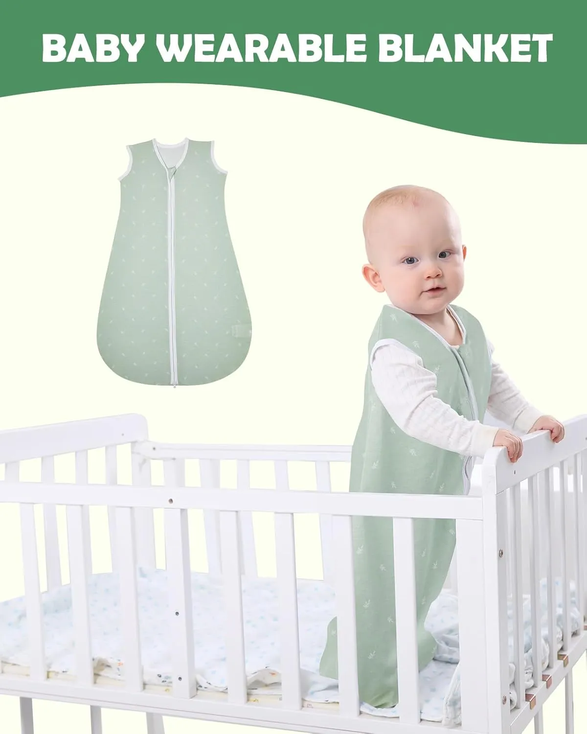 Lilian&Gema Baby Sleep Sack Unisex Baby Sleeping Bag 0.5 TOG Extra Soft Lightweight Wearable Blanket for Infant Toddler
