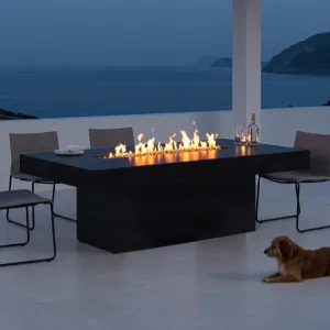 Lineo Bold Dining Fire Table (Tabletop) - Aluminum