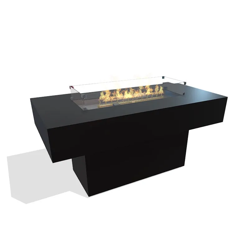 Lineo Bold Dining Fire Table (Tabletop) - Aluminum