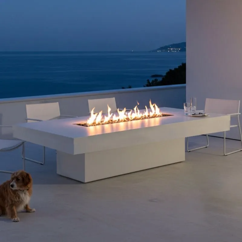 Lineo Bold Dining Fire Table (Tabletop) - Aluminum