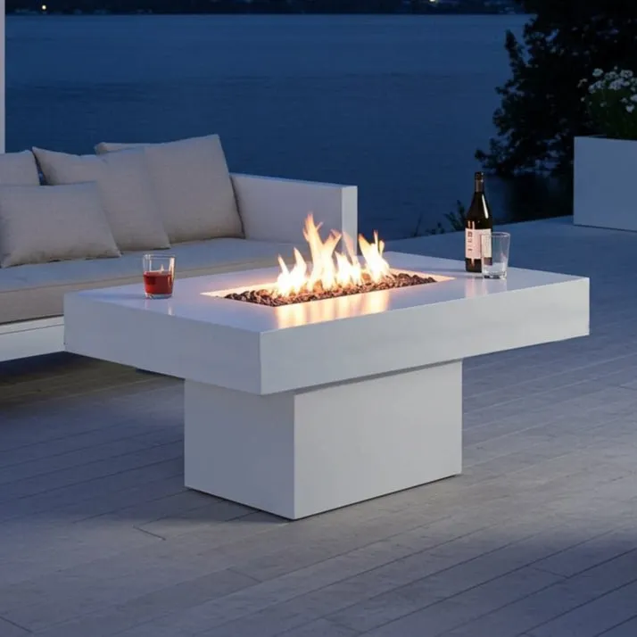 Lineo Bold Dining Fire Table (Tabletop) - Aluminum