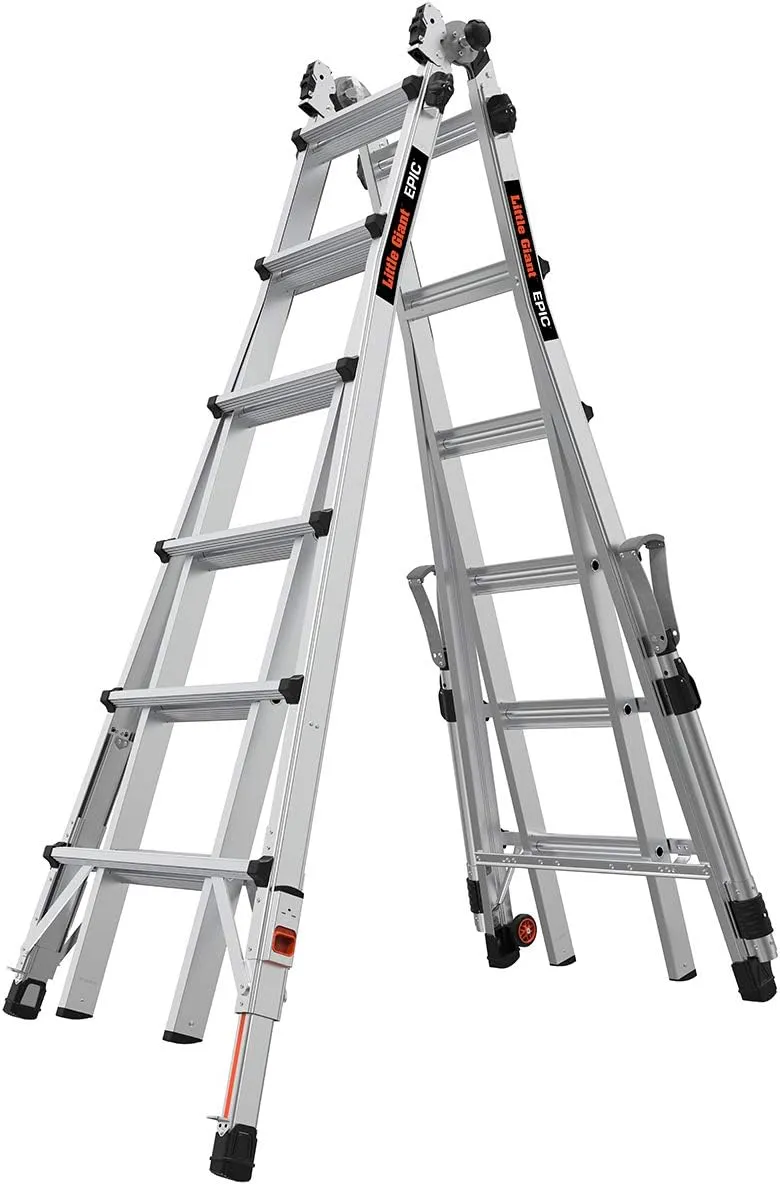 Little Giant Ladders, Epic, M26, 26 ft, Multi-Position Ladder, Aluminum, Type 1A, 300 lbs weight rating, (16826-818)
