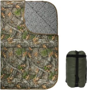 LOOGU Camo Blanket Waterproof Insulation Poncho Liner for Outdoor Camping, Hiking, Hunting, Survival, Backpacking, Picnicking