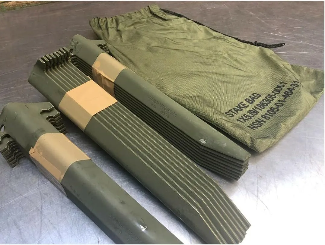 Lot of 12 Military Surplus Antenna/Tent Stakes 12” Inch Length (LEGENDARY-YES)