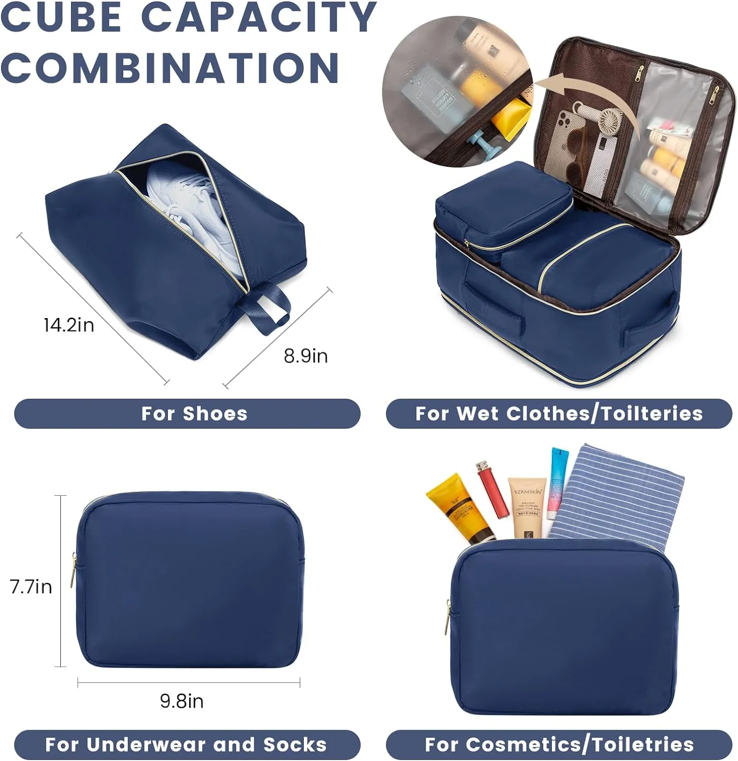 LOVEVOOK Large Travel Backpack for Women,Carry on Backpack Flight Approved,Personal Item Backpack Travel Bag with 3 Packing Cubes,Waterproof Back Pack TSA Fit 17inch Laptop Luggage with USB Port