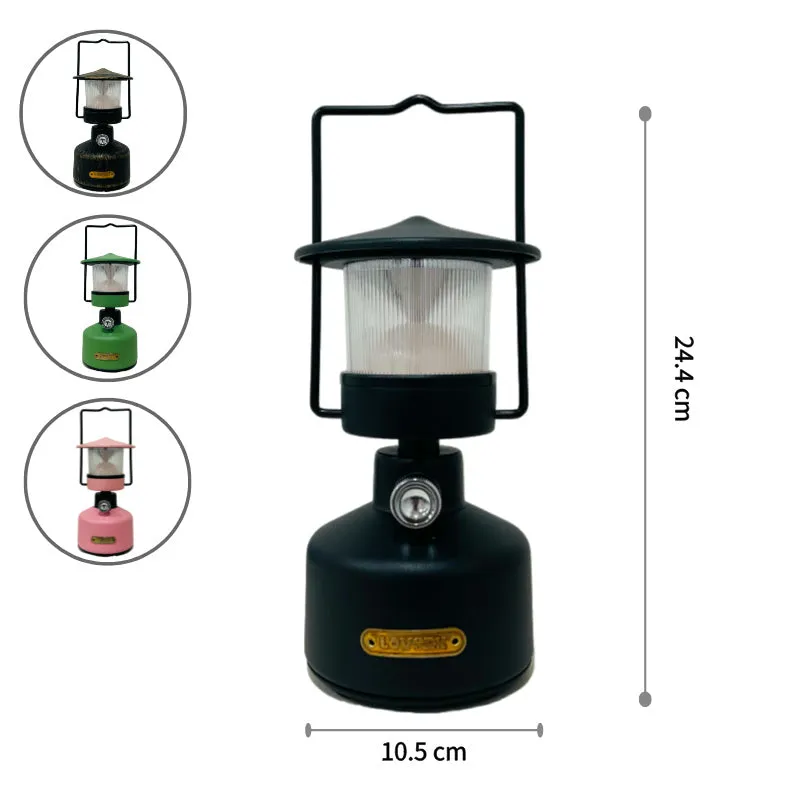LOVORK Lumi | Retro Camping Lamp – Blow-Out Technology, Adjustable Ambiance Lighting